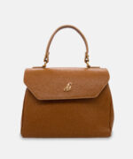 GA1723 Style Leather Handbag Cuoio - Front