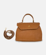 GA1723 Style Leather Handbag Cuoio - Front 2