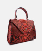 GA022 Style Python Handbag Corallo - Side