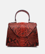 GA022 Style Python Handbag Corallo - Front