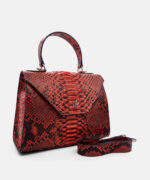 GA022 Style Python Handbag Corallo - Front 2