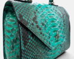 GA020 Style Python Mini Handbag Verde - Zoomed