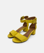 050 Style Leather Sandals Giallo - Side