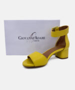 050 Style Leather Sandals Giallo - Box