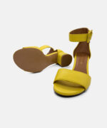 050 Style Leather Sandals Giallo - Front