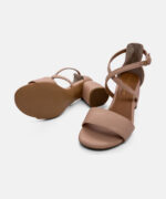 GA523 Style Leather Sandals Nude - Front