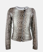 GA500 Style Python Jacket Naturale - Front Closed