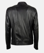 GA81 Style Leather Jacket Nero - Back