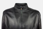 GA81 Style Leather Jacket Nero - Close Up