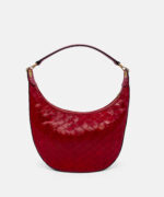 GA02 Style Leather Handbag Rosso - Back